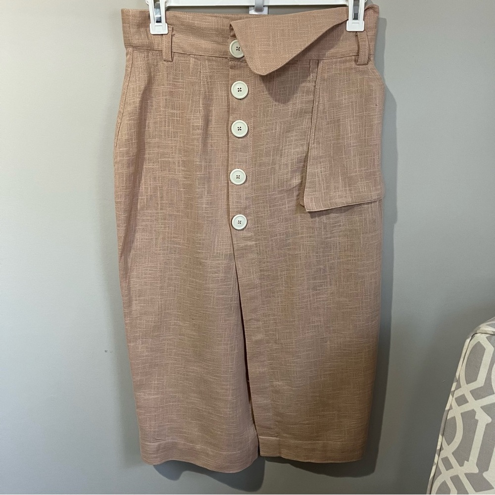 asos linen pencil skirt - size 14